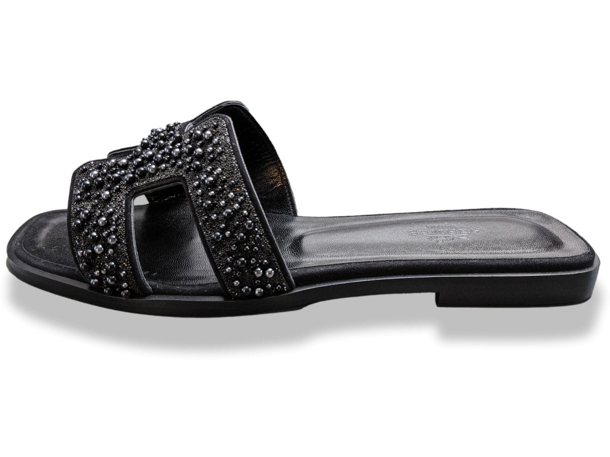 Oxygen Footbed Sandal HERA BLACK sizes 4 and 7.5 ( 37 and 41 ) RRP £45