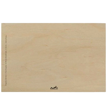 Hermes Papier Wood Greeting Postal Card "Cheval Surprise"