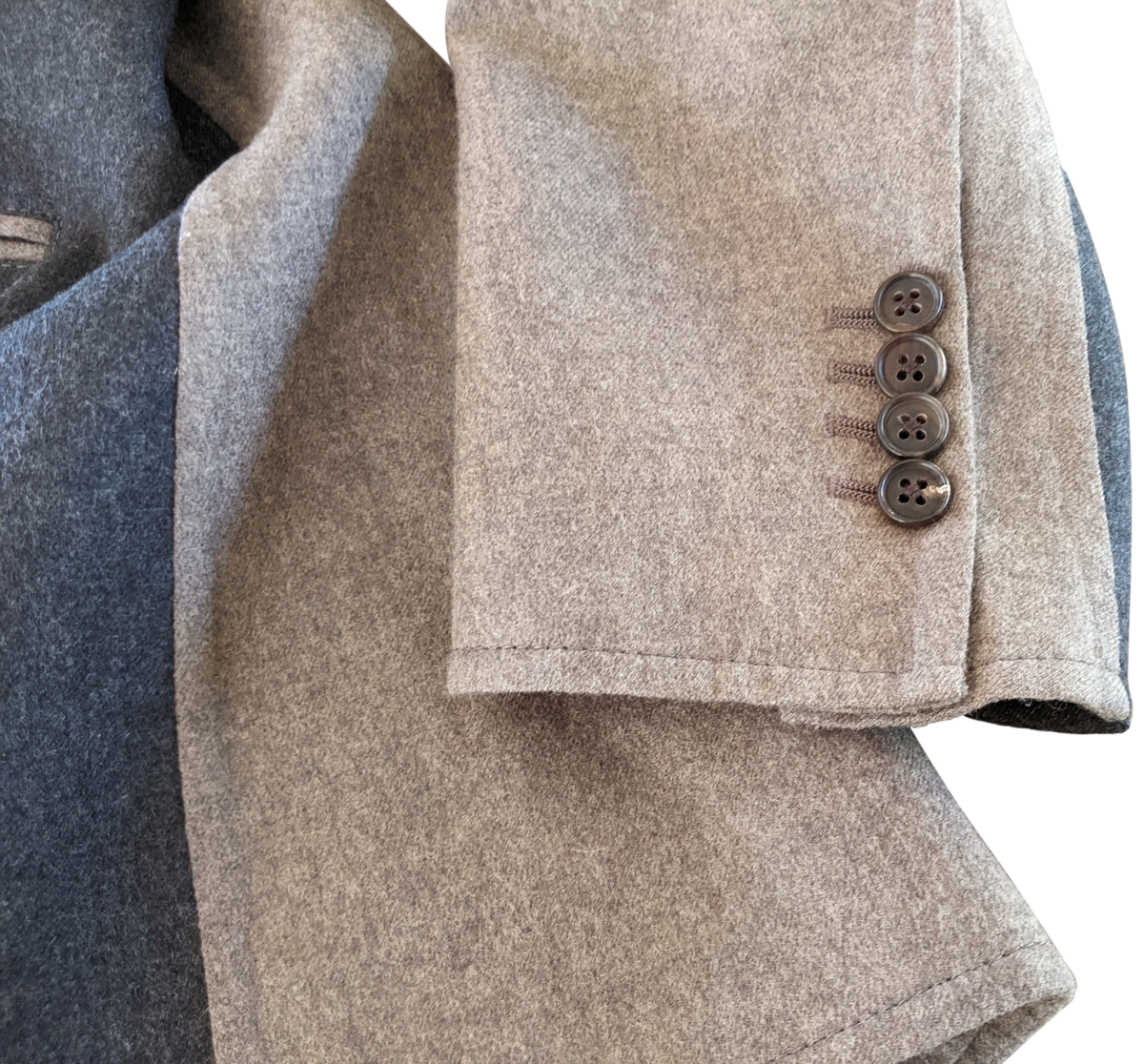 Hermes Mole/Anthracite 100% Virgin Wool Men's Jacket Sz54