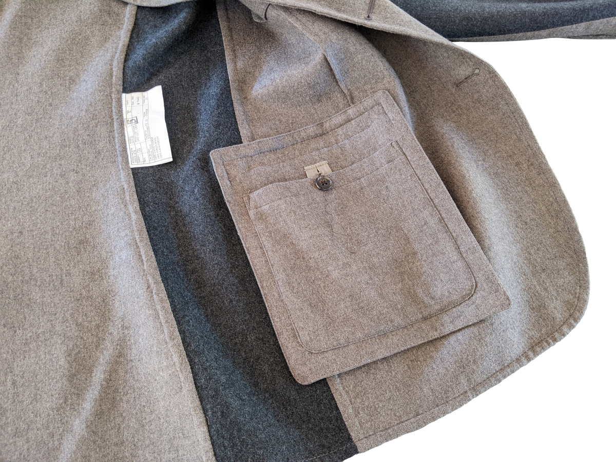 Hermes Mole/Anthracite 100% Virgin Wool Men's Jacket Sz54