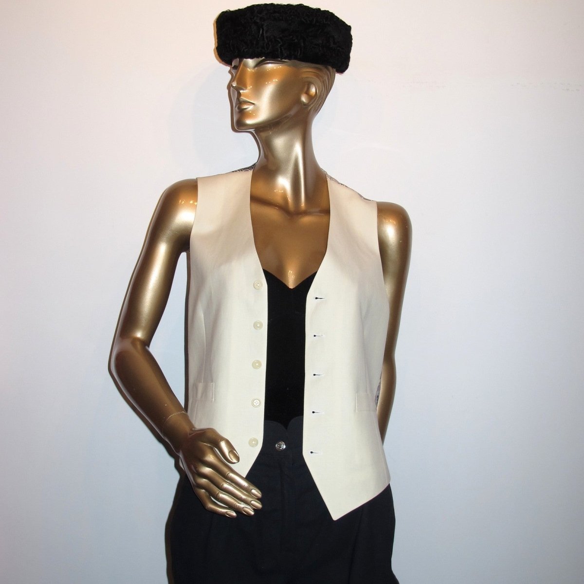 Hermes Wool/Linen/Mohair & Print Silk Au Fil du Carre A. Faivre Men Vest, New! - poupishop