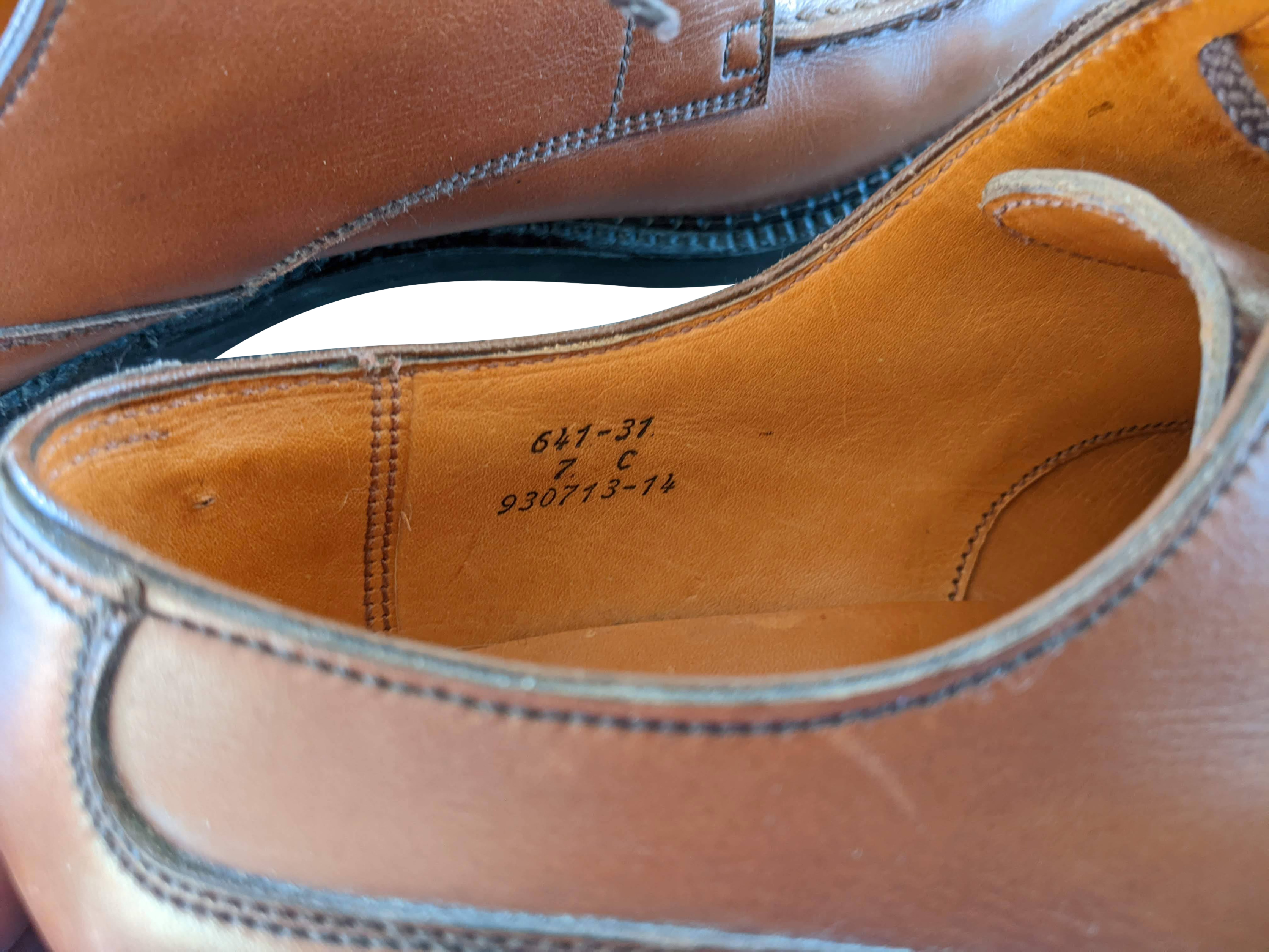 J. M. Weston Marrron Gold Derby Golf Women/Men Sz40.5