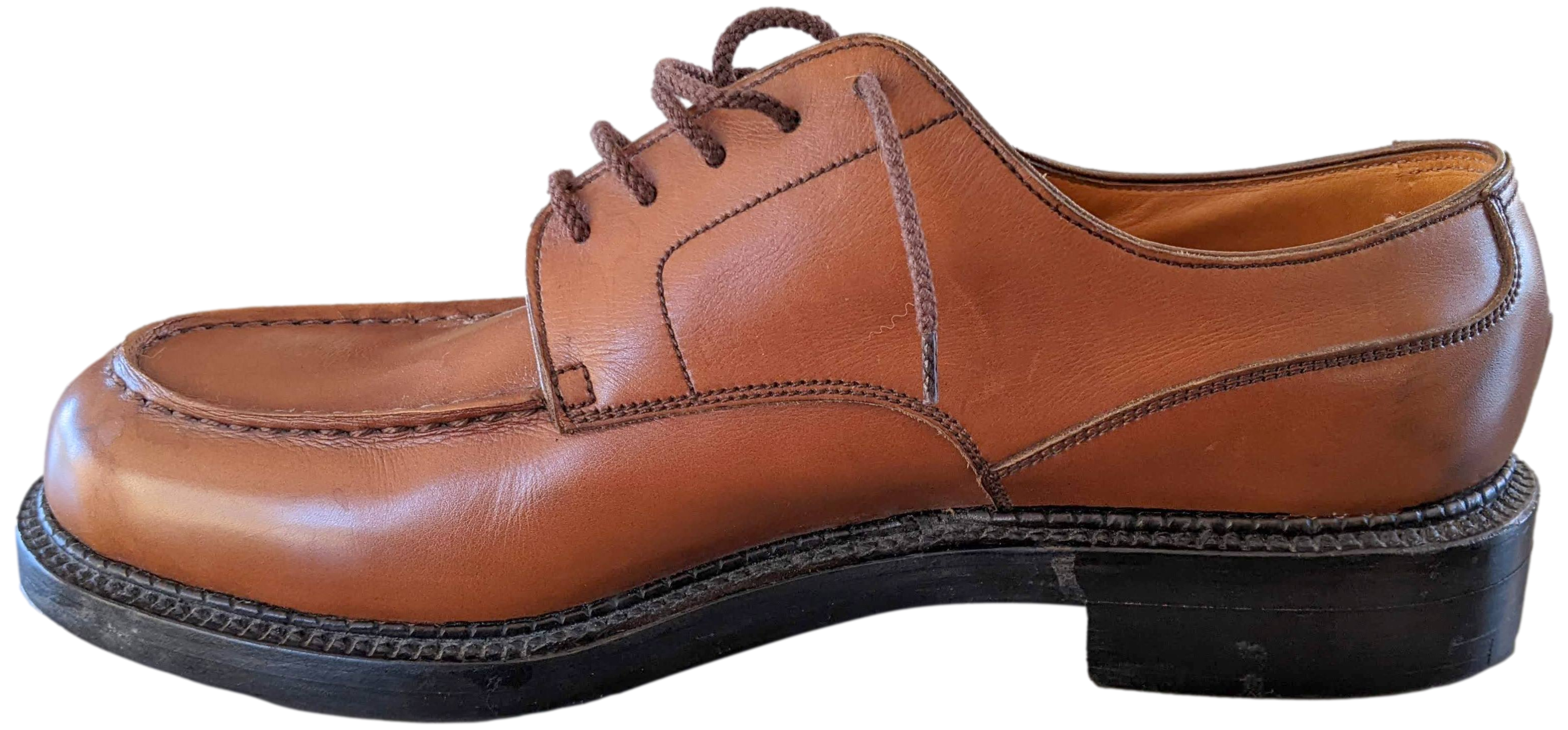 J. M. Weston Marrron Gold Derby Golf Women/Men 7 C Sz40.5/41, Mint!