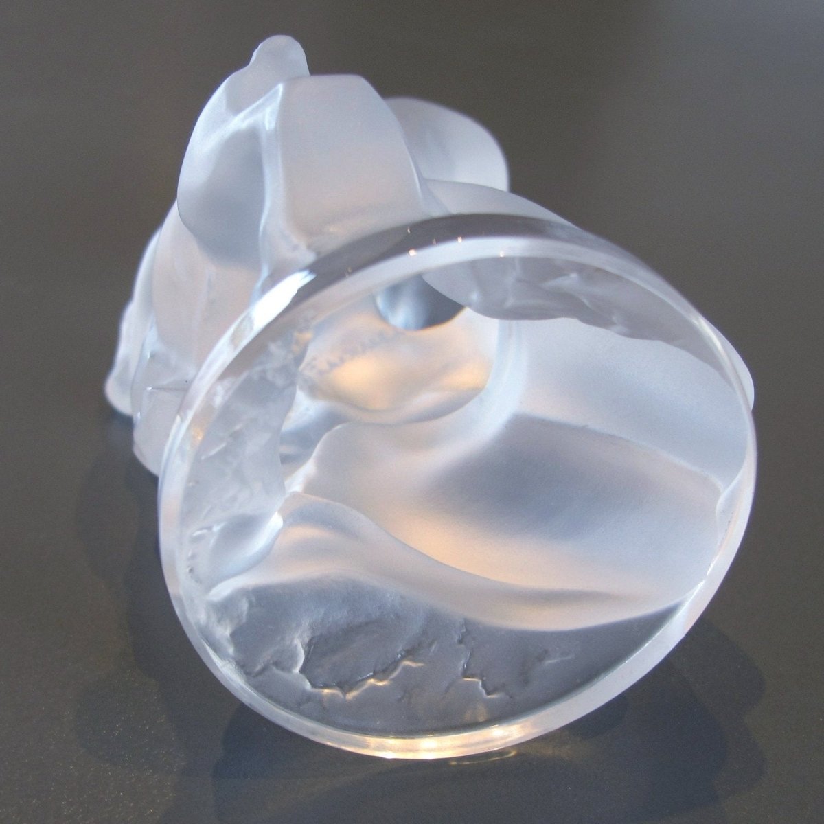 Lalique Nude "Leda and the Goat" Crystal Art Glass Figurine Paperweight - poupishop