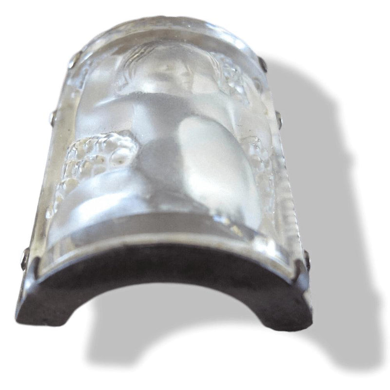 Lalique Silver 800 Angel ENFANT ASSIS Poured Glass Crystal Pendant, Box! - poupishop