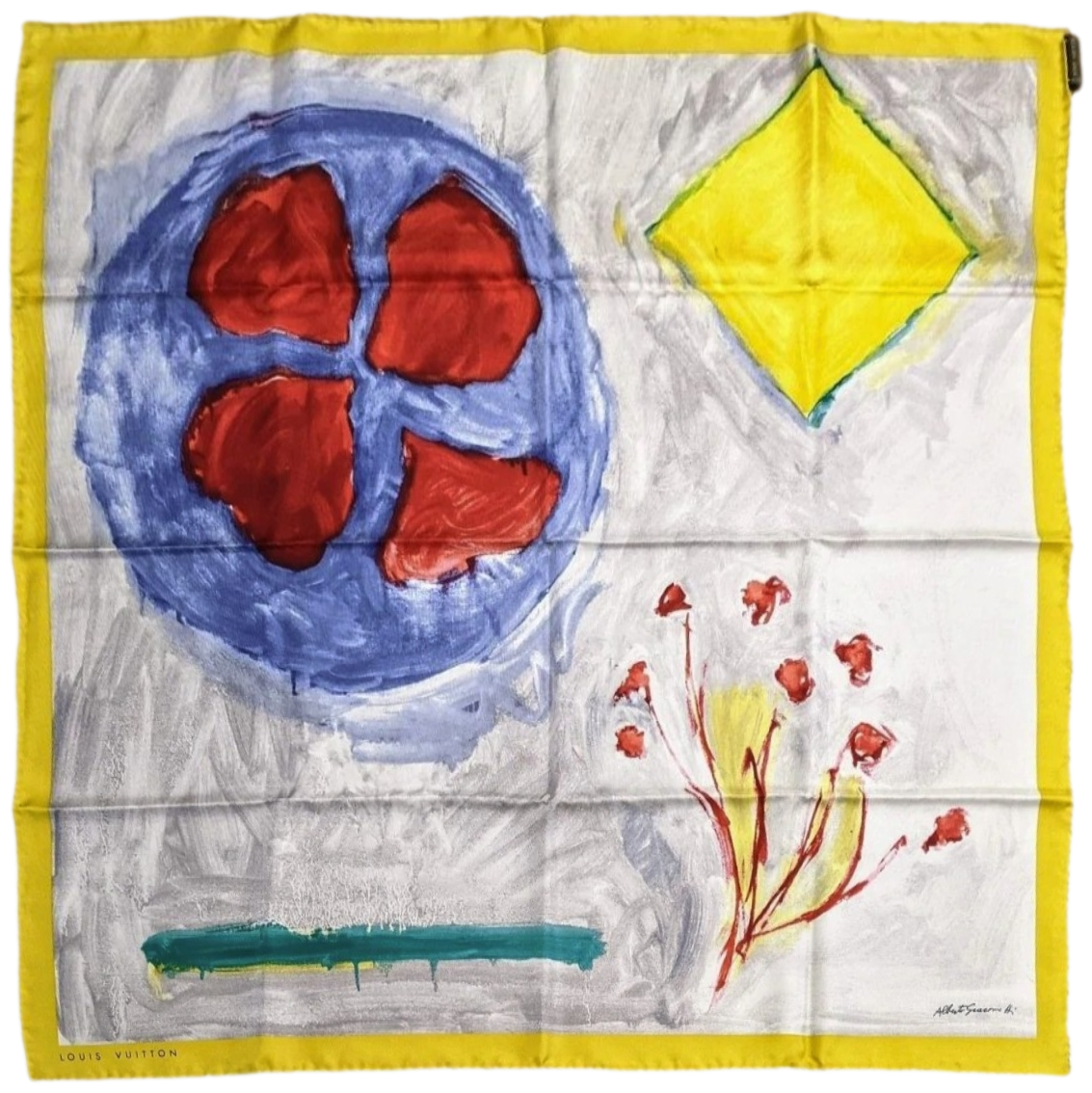 Louis Vuitton 2007 Special Issue Alberto Giacometti Artist Silk Scarf