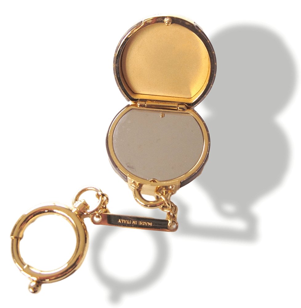 Louis Vuitton Micro Boite Chapeau with Mirror Bag Charm Key Holder Keyrings, NIB! - poupishop