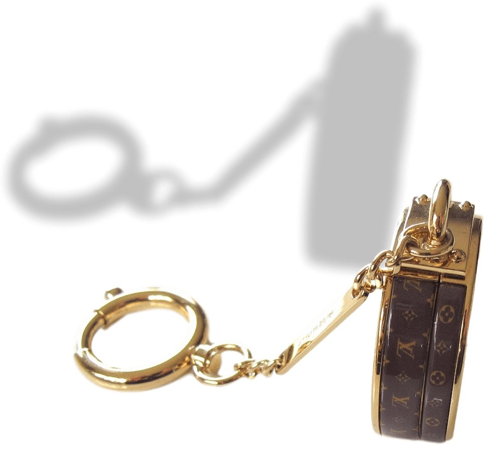 Louis Vuitton Micro Boite Chapeau with Mirror Bag Charm Key Holder Keyrings, NIB! - poupishop