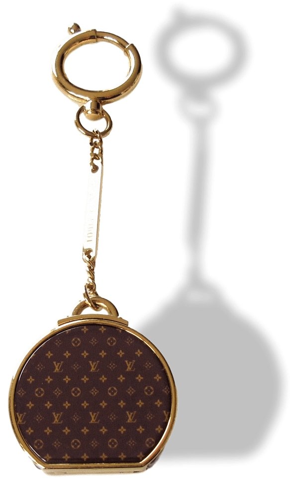 Louis Vuitton Micro Boite Chapeau with Mirror Bag Charm Key Holder Keyrings, NIB! - poupishop
