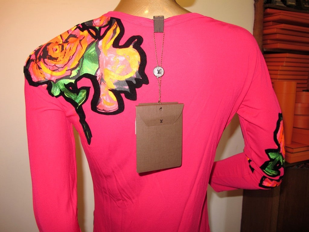 Louis Vuitton x Stephen Sprouse Graffiti Roses Mini Dress Sz36, NWT! - poupishop