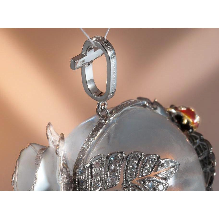 Lydia Courteille Joaillerie Rock Diamonds Crystal Skull Pendant - poupishop
