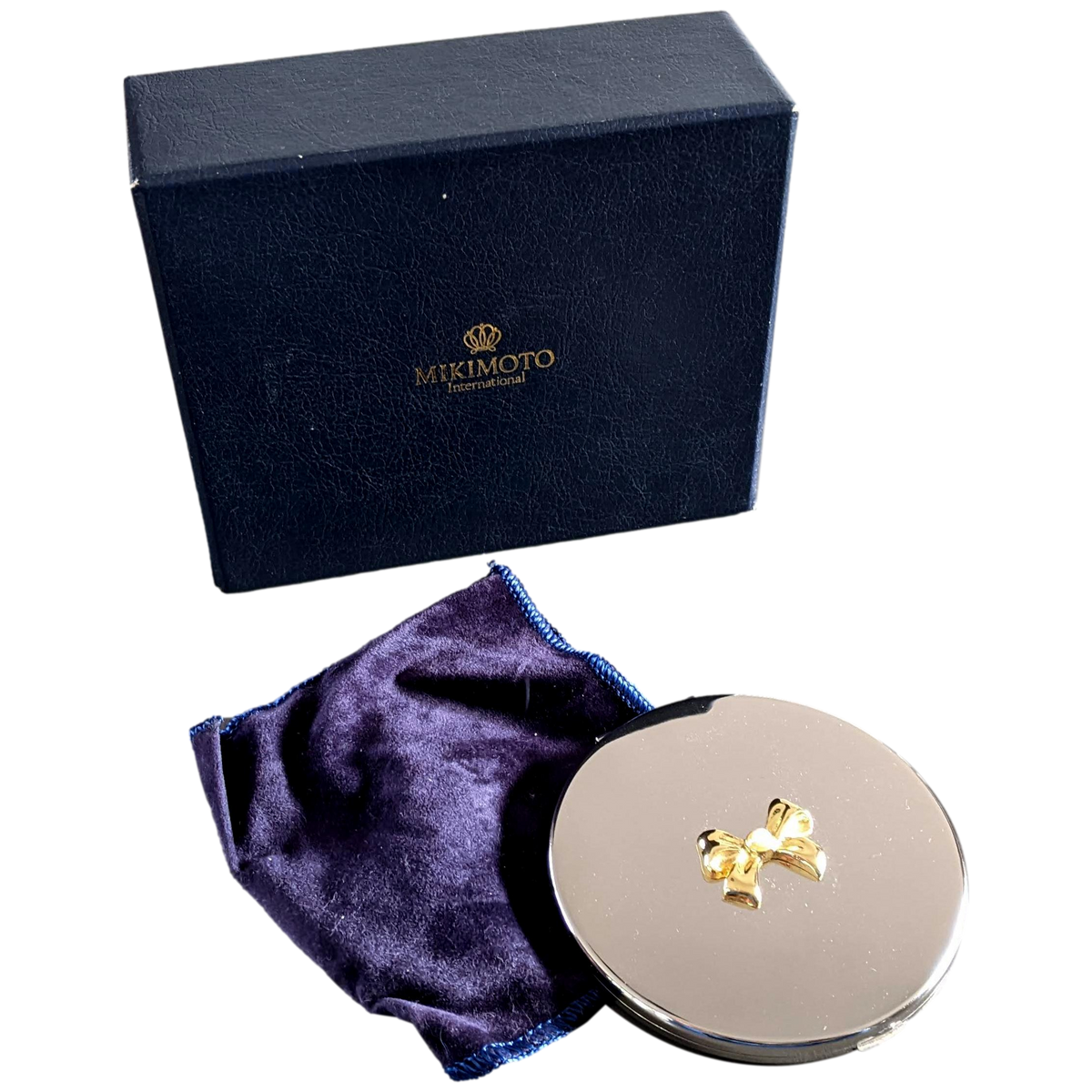 Mikimoto Japan Pocket - Make up - Travel Miror 2 faces Knot with