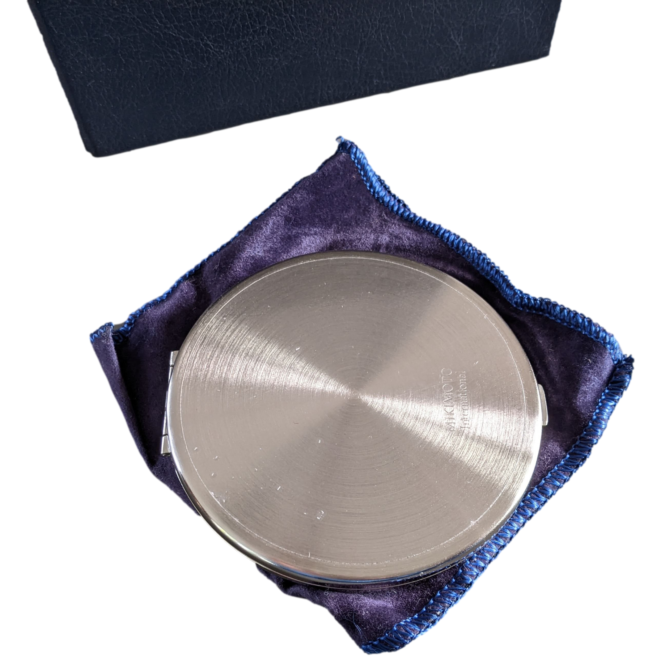 Mikimoto Pocket Make Up Travel Miror 2 faces Knot with small Pearl