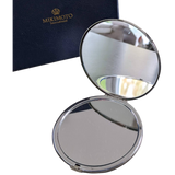 Mikimoto Pocket Make Up Travel Miror 2 faces Knot with small Pearl