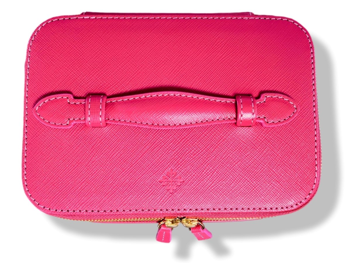 Patek Philippe Fuschsia Leather Jewelry Travel Box Case VIP, NIB! - poupishop