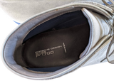 Porsche Design Grey Suede with Blue Sole P'1700 Men Lace Up Shoes Boots Sz44