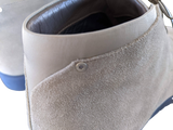 Porsche Design Grey Suede with Blue Sole P'1700 Men Lace Up Shoes Boots Sz44