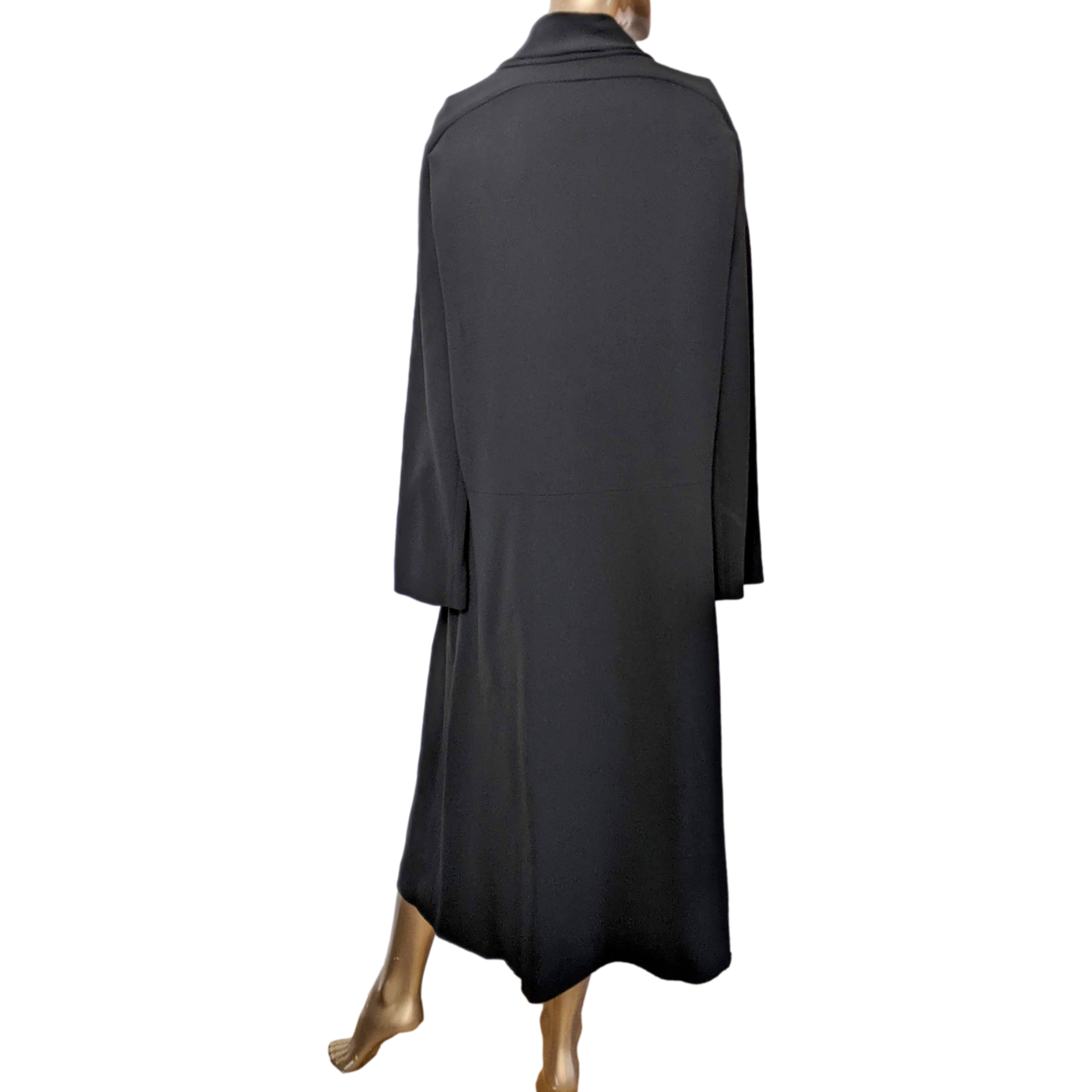 The Row Retro "Barbara" Black 3/4 Long Dress SzM