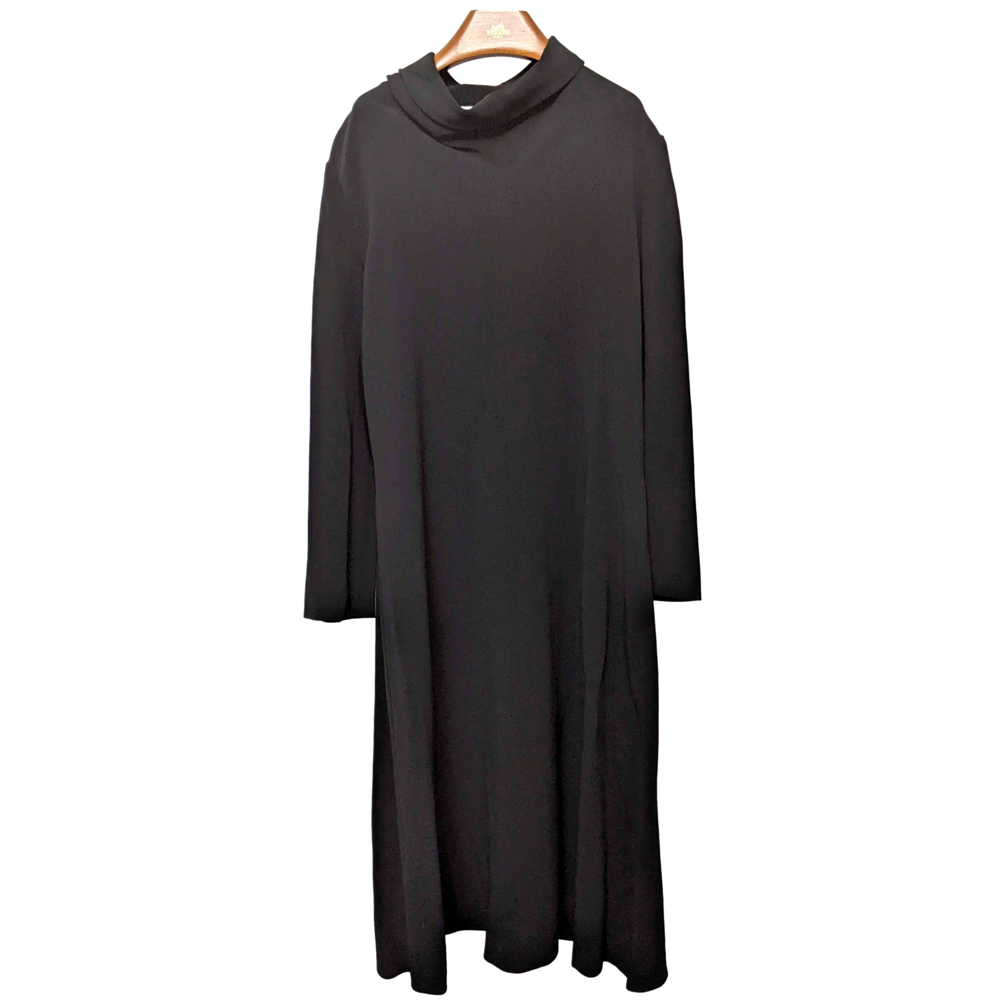The Row Retro "Barbara" Black 3/4 Long Dress SzM