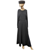 The Row Retro "Cobai" Black Long Dress Gown SzM