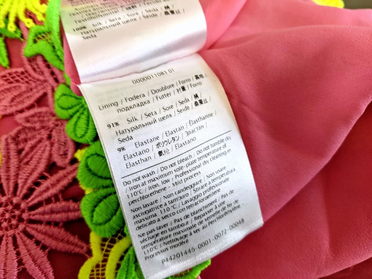 Valentino Yellow/Pink/Green Fluo Crochet Flowers Lined Skirt Sz 42, BNWT! - poupishop