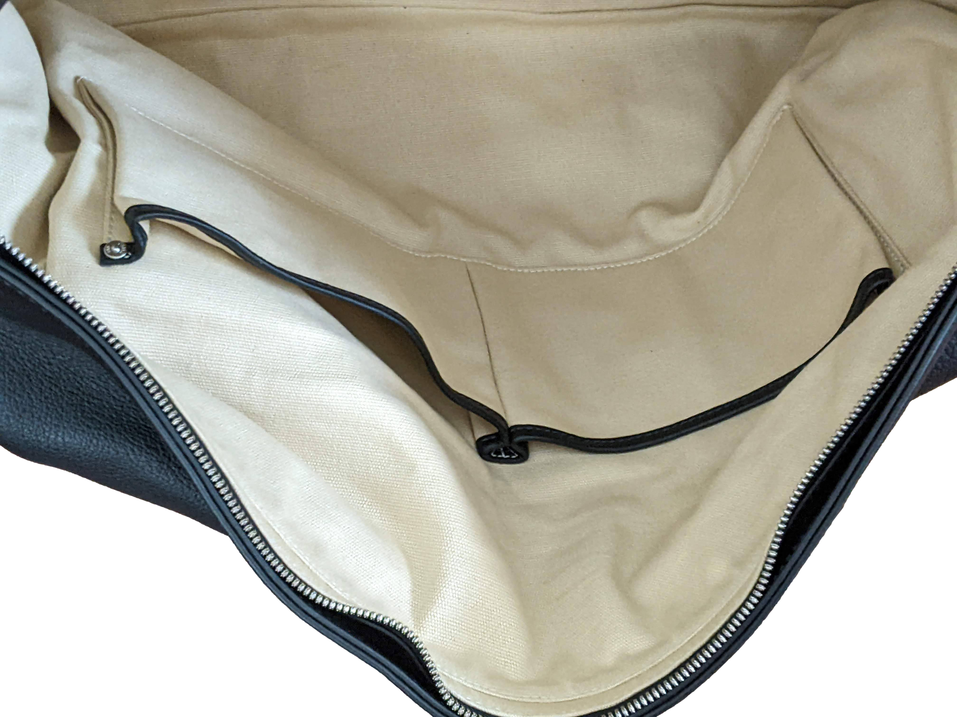 Van Astyn Noir Togo Calfskin Leather Travel Bag 57 cm