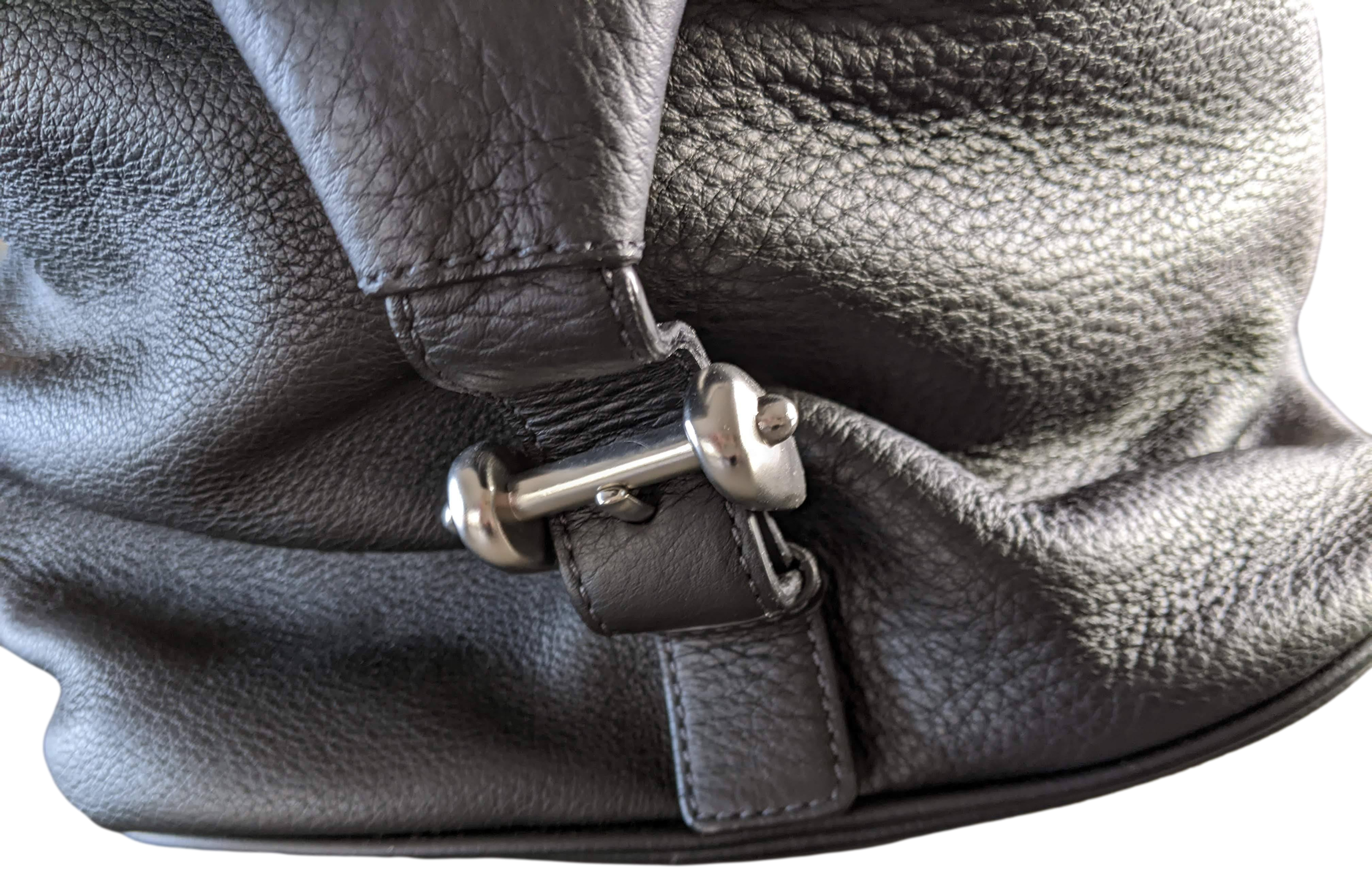 Van Astyn Noir Togo Calfskin Leather Travel Bag 57 cm