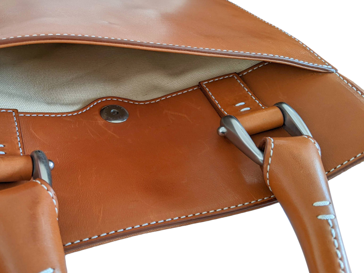 Van Astyn Fauve Calfskin Leather Handbag Bag 30 cm
