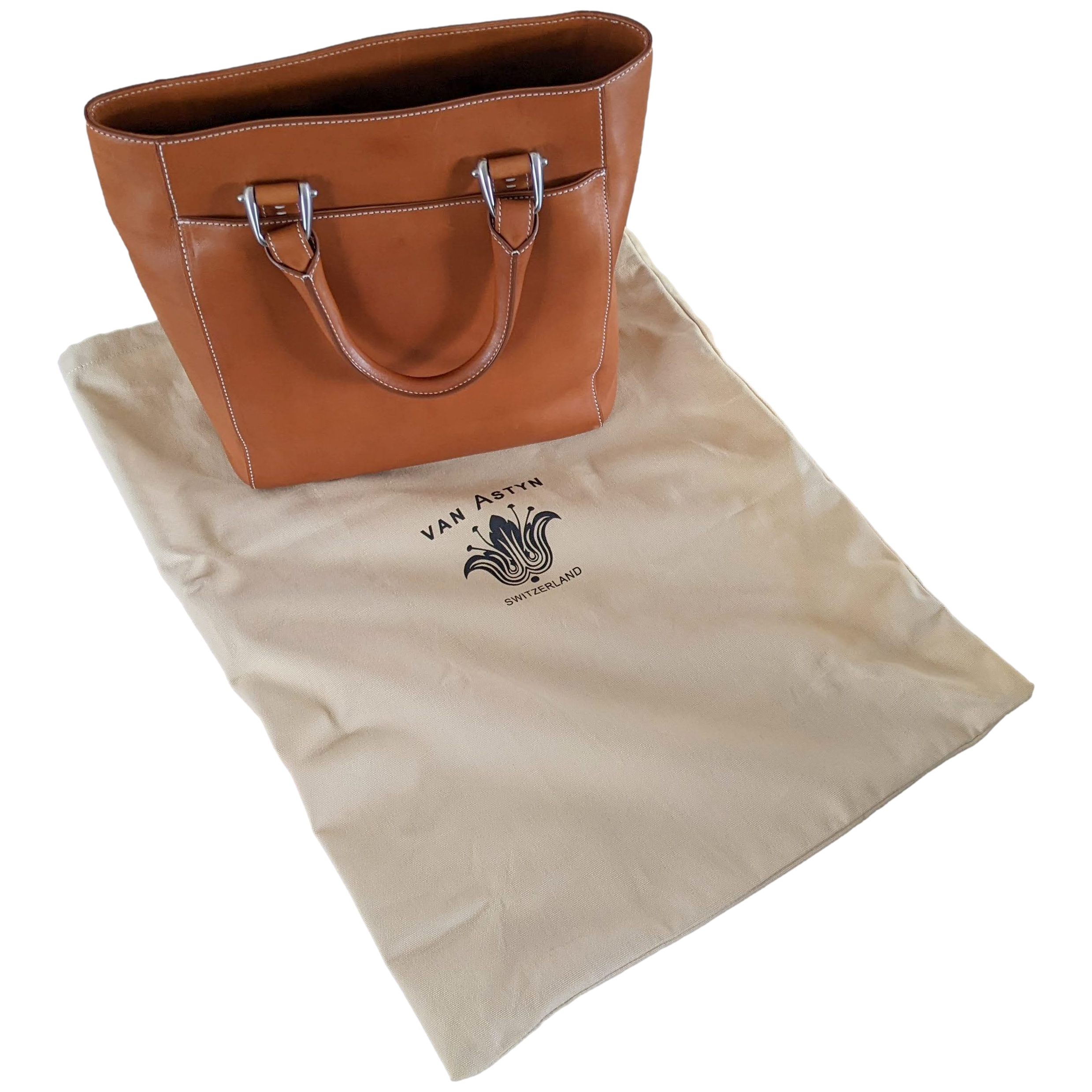 Van Astyn Fauve Calfskin Leather Handbag Bag 30 cm