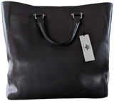 Produits Van Astyn Noir Calfskin Leather Shopping Bag GM 38 cm, New with Dustbag, Made in Switzerland!