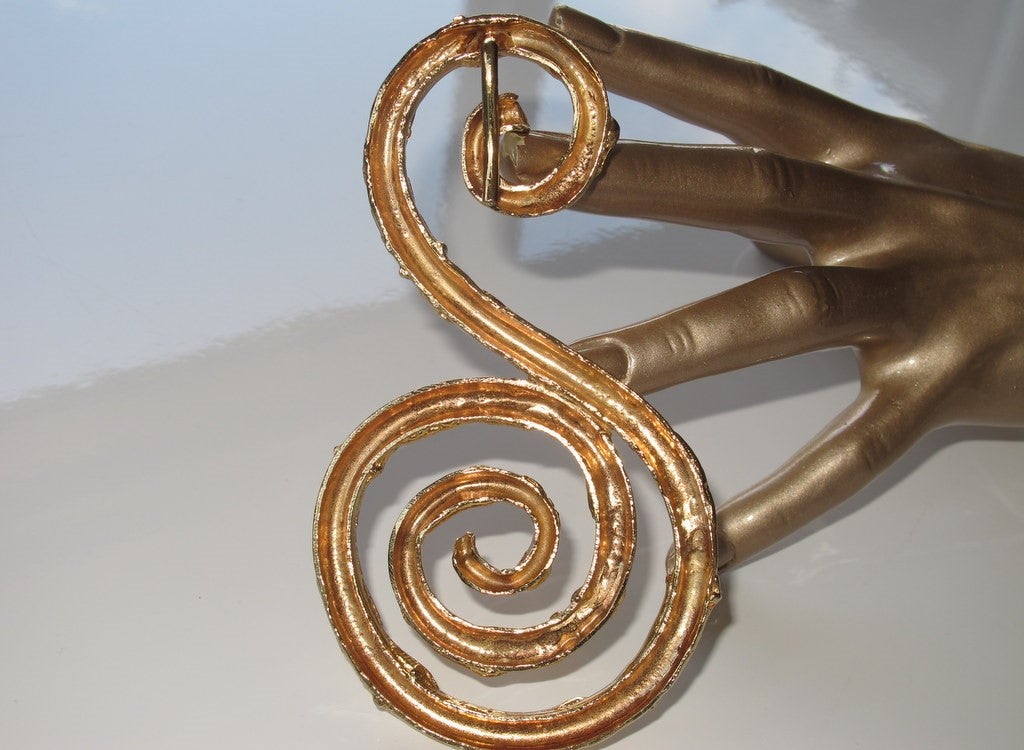 Yves Saint Laurent 1980s "Treble Staff" by Robert Goossens Pendant XXL! - poupishop
