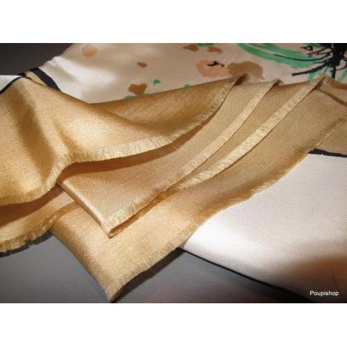 Yves Saint Laurent For Christian Dior 1959 Dedicace Artist Silk Scarf - poupishop