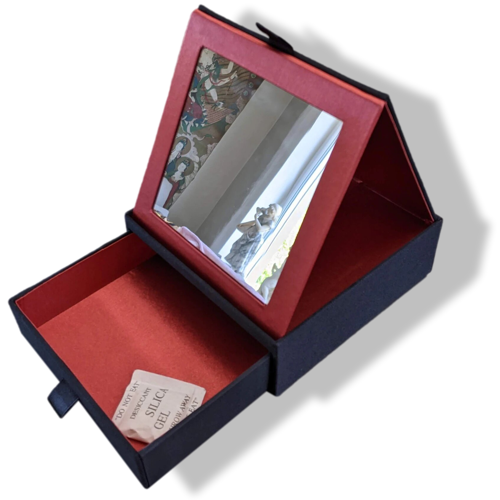 Kantine Sandet bånd YVES SAINT LAURENT PARFUMS Black Suede Travel Jewels Cosmetic Box YSL with  Mirror New! | poupishop