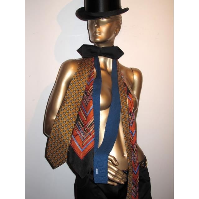 Yves Saint Laurent Vintage Lot of 3 Silk Ties - poupishop