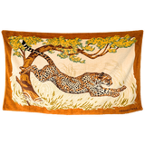 HERMES Leopard Bondissant Beach Towel GM 90 x 150 cm Pristine Condition