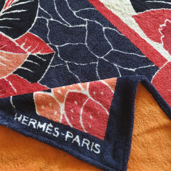 HERMES Serviette - Tapis de Plage - Terry Beach Towel GM 90 x 150 cm