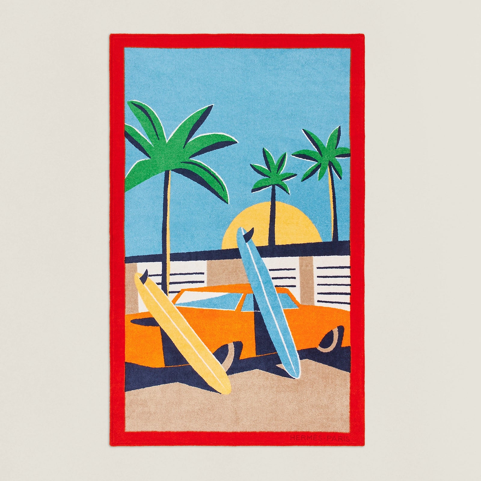 HERMES Set of 11 Terry Beach Towels 9à x 150 cm, New!