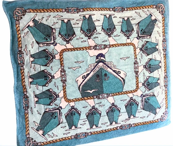 HERMES Paquebot XXL Twin Beach Towel A20250704.2