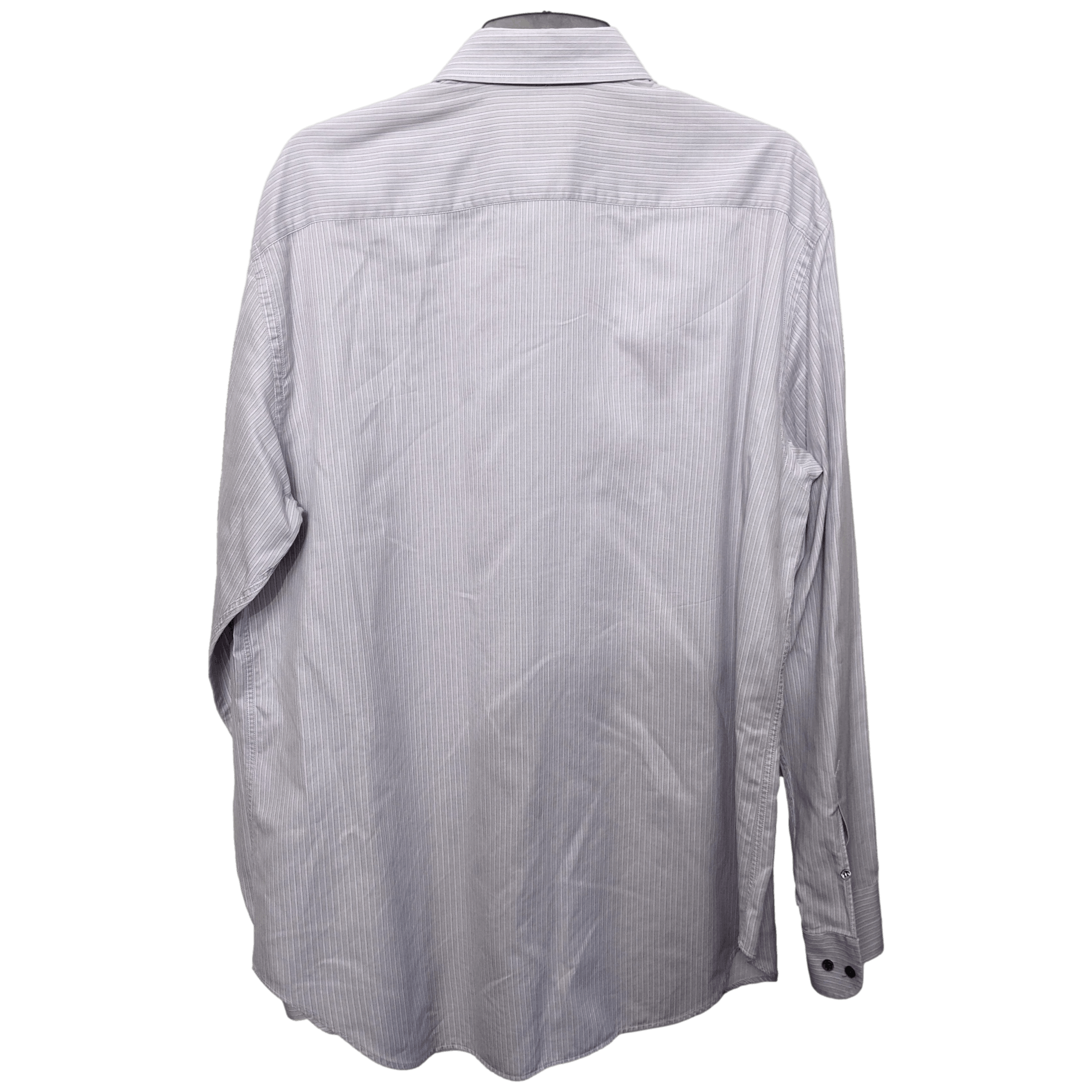 GIORGIO ARMANI Lined Cotton Men's Long Sleeves Shirt, Sz44