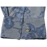 HERMES Flowers SilkCotton Men's Long Sleeves Shirt, Sz42