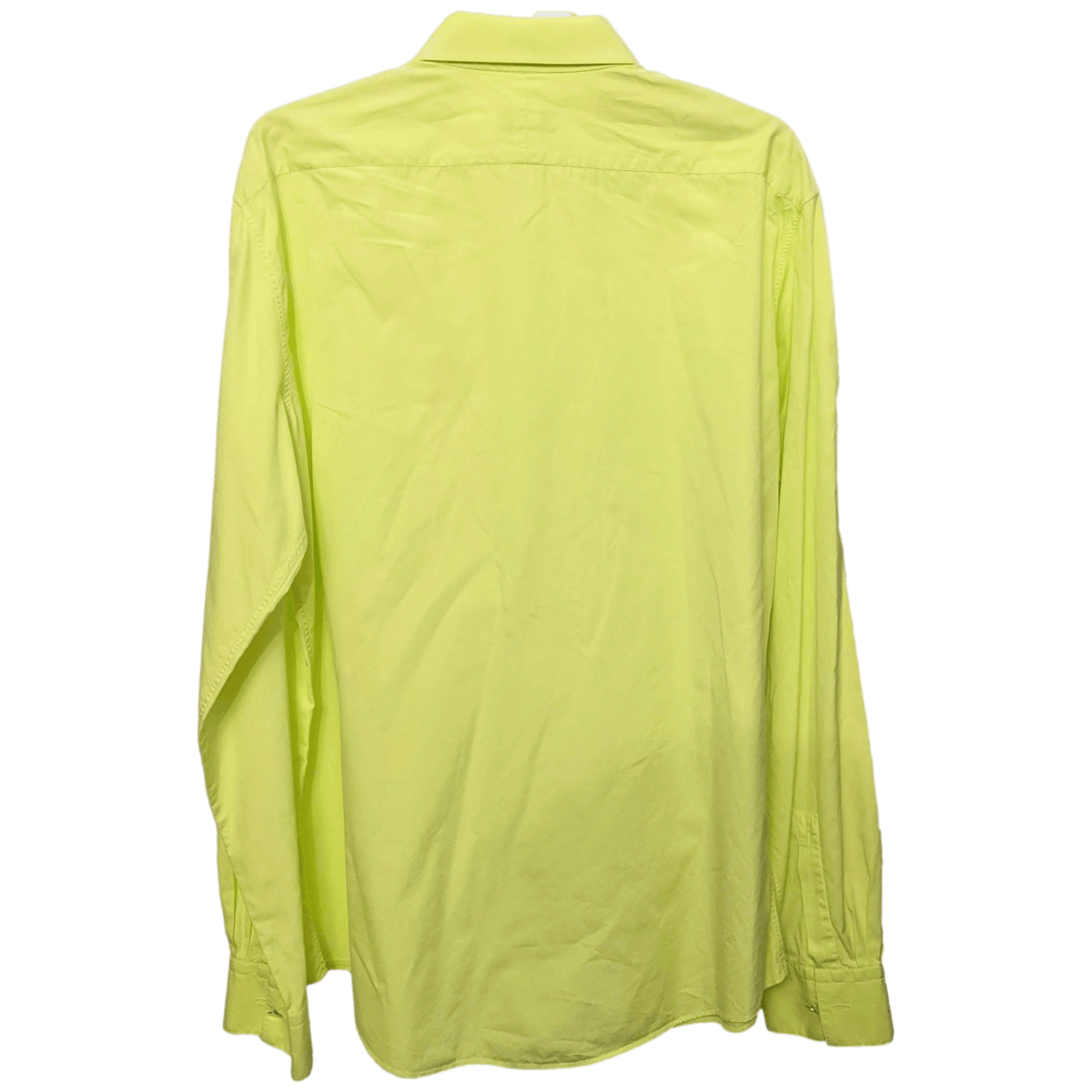 HERMES Neon Men's Long Sleeves Shirt, Sz44