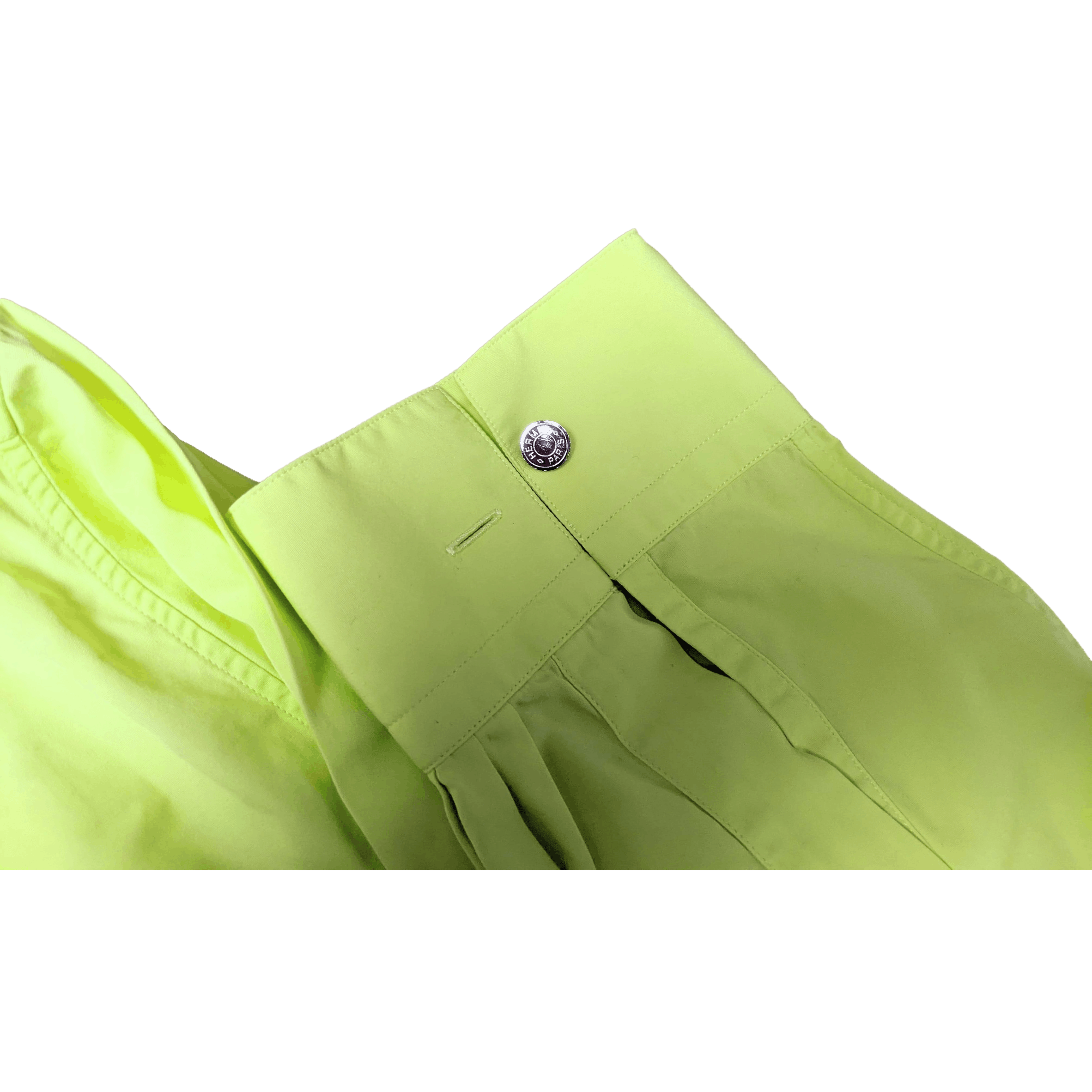 HERMES Neon Men's Long Sleeves Shirt, Sz44