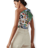 HERMES ON THE BEACH RoseVertRouge Twill Silk Carre 90 x 90 cm