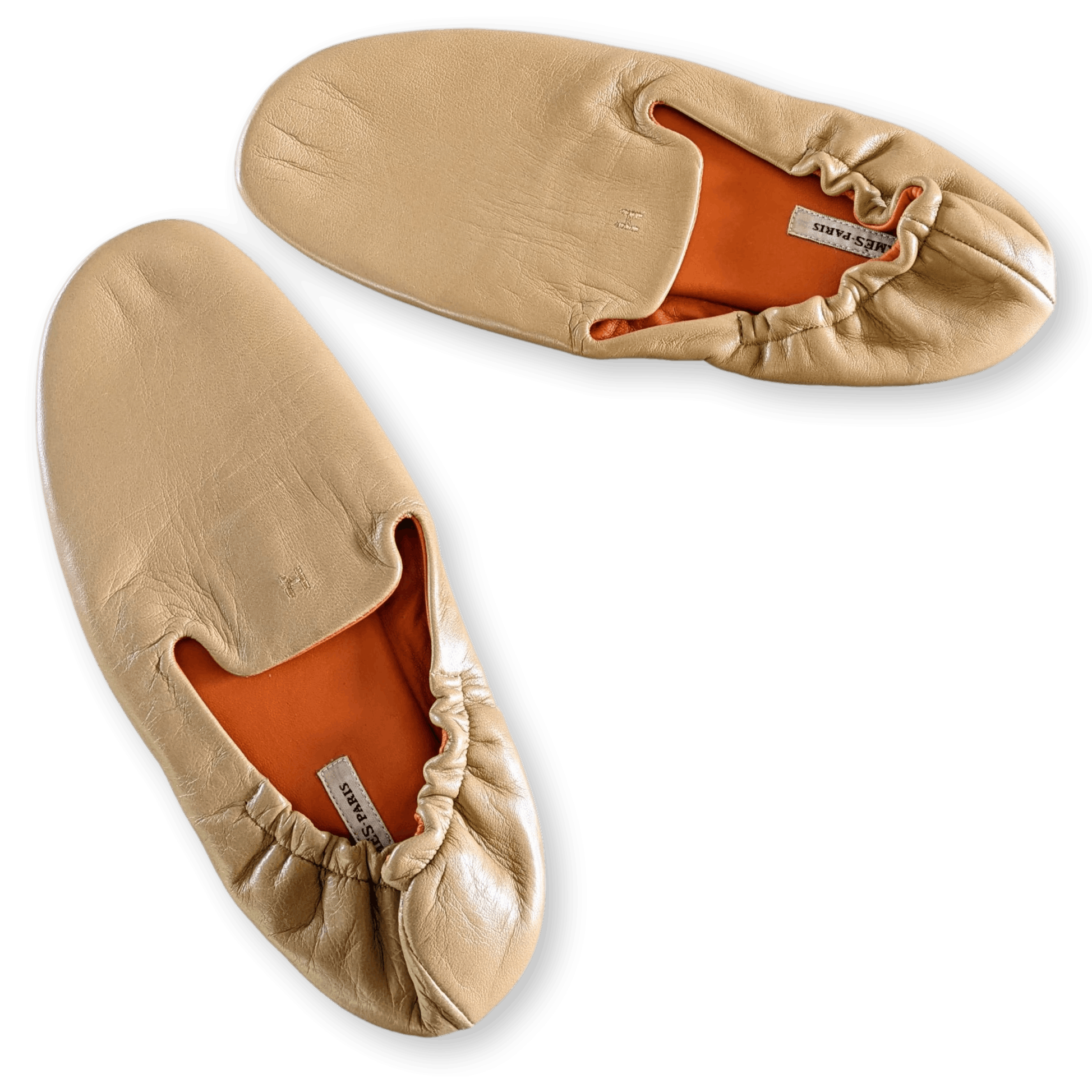 HERMES Travel Slippers - Pantoufles de voyage Sz38