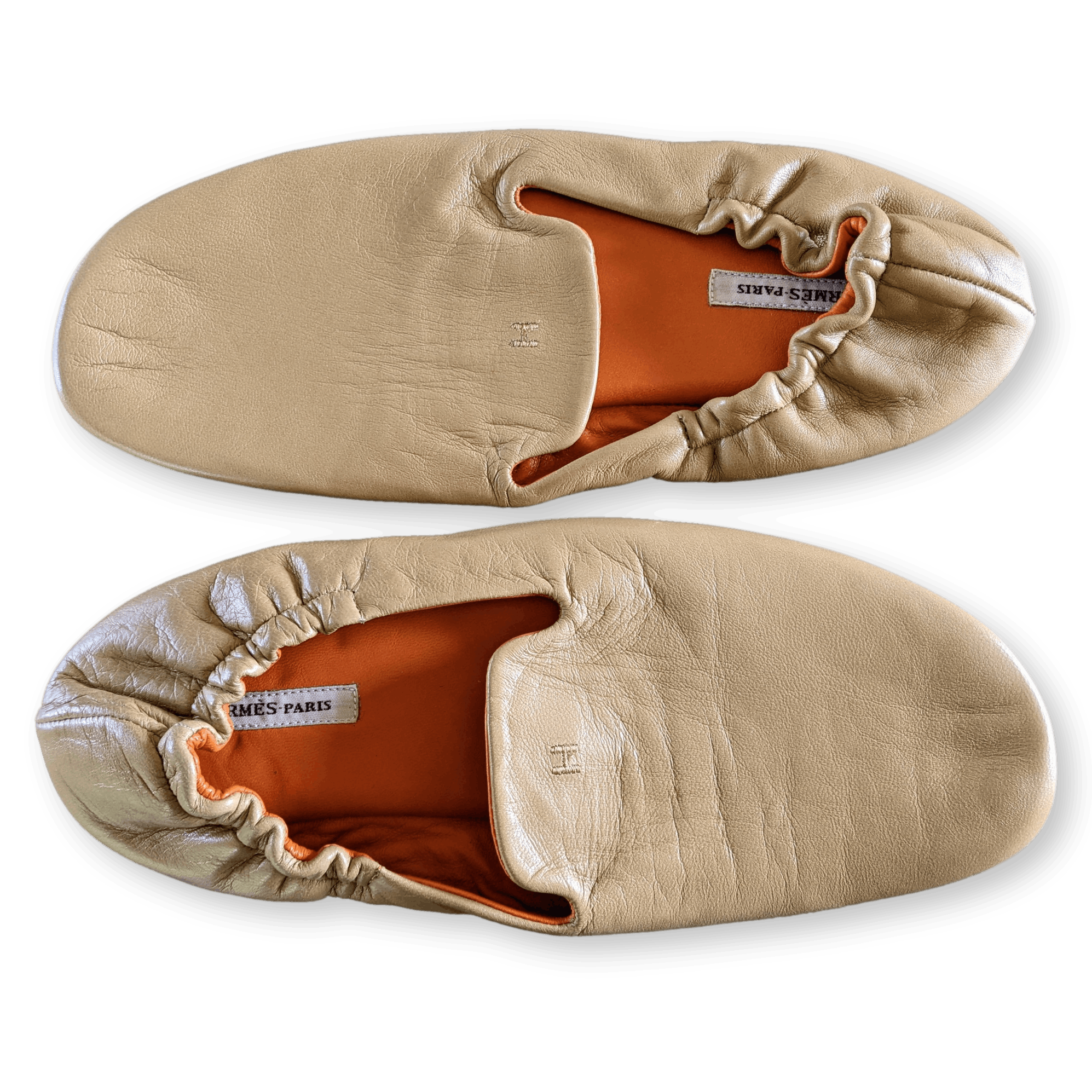 HERMES Travel Slippers - Pantoufles de voyage Sz38