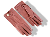 Hermes [GL01] Women's Santal Glace Lambskin GANTS FEMME NERVURES DROITES Sz 075, BNWTIB!