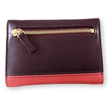 PATEK PHILIPPE Geneve PlumCoquelicot Leather Purse - Key Ring with Mirror