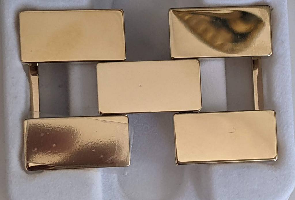 Hermes Permabrass "Articulee" Belt Buckle 32 mm, New with flaw!
