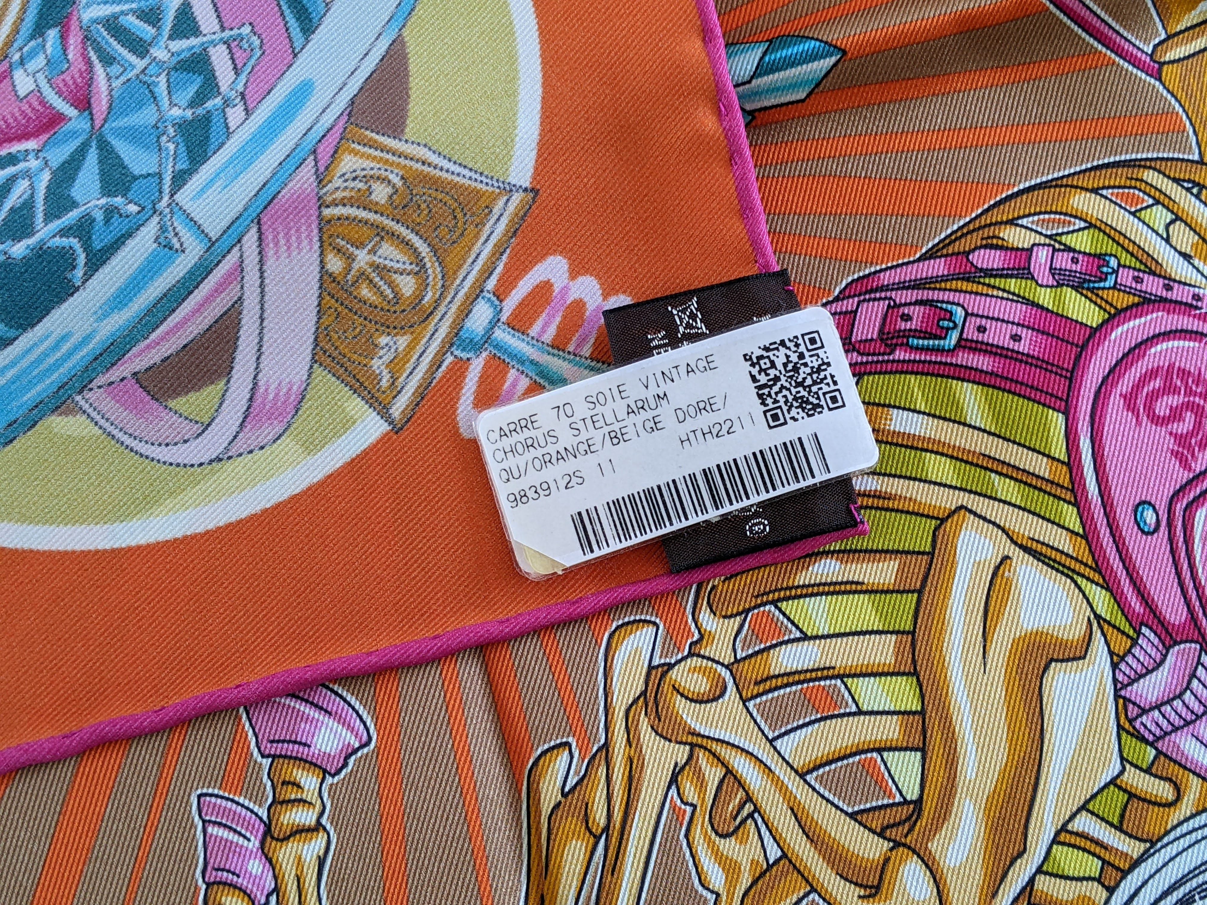 HERMES CHORUS STELLARUM (JUT22) Vintage Silk 70 x 70 cm