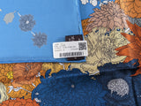 HERMES [JUTTA24] ROBE LEGERE Blue Twill Silk Carre 90 x 90 cm